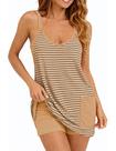 Vestido esportivo feminino IQSQSQ sem mangas com shorts e bolsos