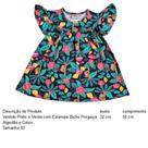 Vestido Estampado com Bicho Preguiça