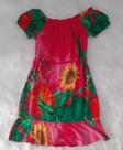 Vestido estampado com fundo Rosa