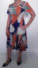 Vestido estampado com manga -gg