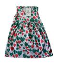 Vestido Estampado Corações Cacau Kids Tam.2