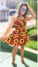 Vestido estampado curto tamanho único P ao GG Vestido estampado curto tamanho único P ao GG