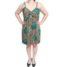 Vestido Estampado de Rosas Milliossi Plus Size