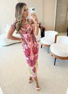 Vestido estampado de tule