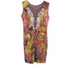 Vestido Estampado Decote Tela e Renda da Aladiah - Tam 44