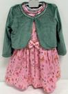 Vestido Estampado Luxo Infantil Menina C/ Bolero Zafielo 618
