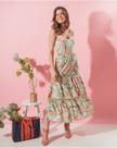 Vestido estampado mid mint Vestido estampado mid mint