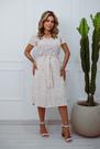 Vestido Estampado Raquel Bege