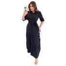 Vestido Evangélico Alfaiataria Preto Longo Com Babado Vestido Evangélico Alfaiataria Preto Longo Com Babado