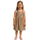 Vestido Fábula Multicor Mini Colorida Verão