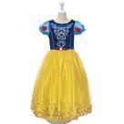 Vestido Fantasia Halloween Carnaval Princesa Branca de Neve
