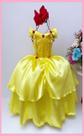Vestido Fantasia Luxinho Princesas Amarelo novo
