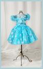 Vestido Fantasia Luxo Princesas Azul Brilho