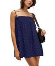 Vestido feminino AIHUKOCY, de bolinhas, sem mangas, sem encosto, mini