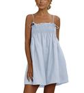 Vestido feminino AIHUKOCY sem mangas, decote quadrado, sem encosto, mini