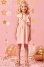 Vestido feminino arco iris rosa