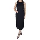 Vestido Feminino Averzzy Midi Linho Preto - 6611