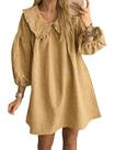 Vestido feminino Babydoll xadrez Ynhonra 2025 Mini Loose Y2k