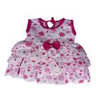 Vestido Feminino Bebe Roupa Infantil Saias Em Camadas Estampados