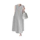 Vestido Feminino Boêmio Sem Mangas Vintage Para Praia ZANZEA Com Estampa De Bolinhas, Vestido Casual