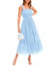 Vestido feminino BTFBM 2025, sem mangas, gola quadrada