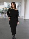 Vestido Feminino Capa Rendada Manga Longa Inverno Elegante Confortável
