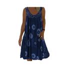 Vestido Feminino Casual De Verão Com Estampa Digital, Ombro a Ombro, Tamanhos S-5XL, Caimento Solto