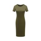 Vestido Feminino Casual De Verão Com Manga Curta, Brilhante, Comprimento Até O Joelho, Estilo Vestido Feminino Casual De Verão Com Manga Curta, Brilhante, Comprimento Até O Joelho, Estilo