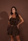 Vestido Feminino com Alça Fina e Babados - Boho Chic Vestido Feminino com Alça Fina e Babados - Boho Chic