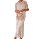 Vestido feminino com capa LUCYLI Hollow Air Quality, 2 peças