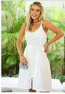 Vestido feminino curto estampado tamanho G tecido viscose cor branco