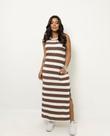 Vestido feminino de malha algodão moda bogueira