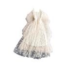 Vestido Feminino De Malha Com Estampa Floral Verão 2026 Estilo Coreano Pop Fada Festa Praia