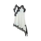 Vestido Feminino De Renda Com Painéis, Sem Mangas, Bainha Assimétrica, Alça Espaguete, Sexy,