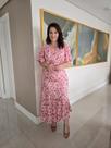 Vestido feminino elegante viscose midi evangelica modesta