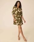 Vestido Feminino Estampa Floral Manga 3/4 Bufante Mari-72948