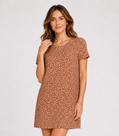 Vestido Feminino Estampado Select Marrom
