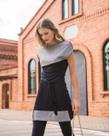 Vestido Feminino Estilo Tunica em Malha Bicolor Vestido Feminino Estilo Tunica em Malha Bicolor