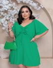Vestido Feminino Festas Curto Soltinho com Short Interno Manga Ampla Plus Size Confortável G2 e G3