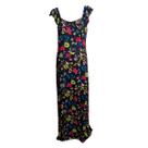 Vestido Feminino Floral Longo Alça 100% Viscose Vestido Feminino Floral Longo Alça 100% Viscose
