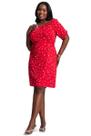 Vestido Feminino Flores Com Cinto Secret Glam Plus Size Vestido Feminino Flores Com Cinto Secret Glam Plus Size