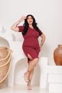 vestido feminino gola polo canelado plus size tam unico eleganta e casual vestido feminino gola polo canelado plus size tam unico eleganta e casual