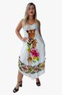 Vestido Feminino Indiano Alça c/ Regulagem e Bolso Trapézio Plus Size-Cod.9288