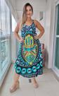 Vestido Feminino Indiano Alça c/ Regulagem Trapézio Plus Size-Cod.170115