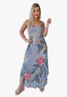 Vestido Feminino Indiano Alça Trapézio Longo Plus Size-5026 Vestido Feminino Indiano Alça Trapézio Longo Plus Size-5026