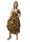 Vestido Feminino Indiano Alça Trapézio Plus Size-Cod.1016