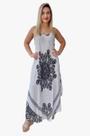 Vestido Feminino Indiano Alça Trapézio Plus Size-Cod.1132 Vestido Feminino Indiano Alça Trapézio Plus Size-Cod.1132