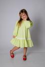 Vestido Feminino infantil - Festas, casamento, formaturas Linda- amarelo neon Vestido Feminino infantil - Festas, casamento, formaturas Linda- amarelo neon
