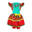 Vestido Feminino Infantil Para Festa Junina Com Culote e Bolero Vestido Feminino Infantil Para Festa Junina Com Culote e Bolero