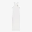 Vestido feminino Lacoste em algodão orgânico sem mangas Vestido feminino Lacoste em algodão orgânico sem mangas